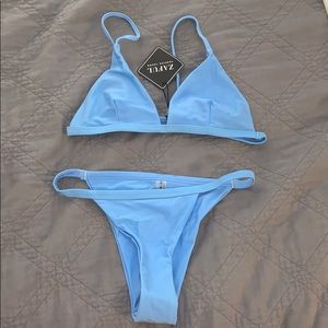 NWT Zaful baby blue bikini set. Size small!